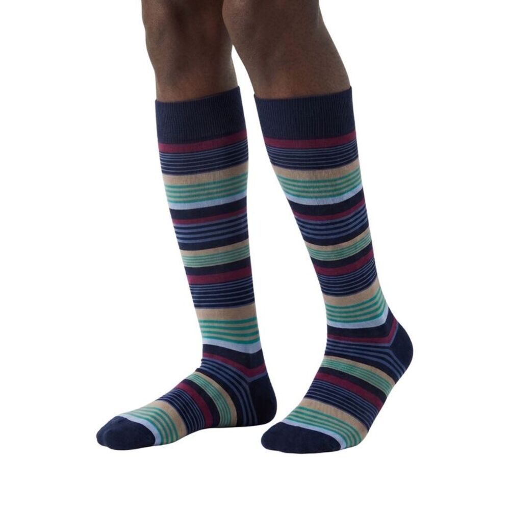 Missoni Multicolor Mens Classic Stripe Dress Socks-M